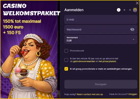 MamaBet Casino Registratie